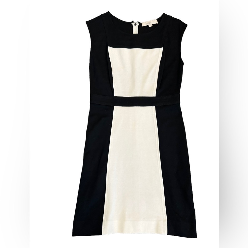 The Loft Black and white classic women’s size 2 dress